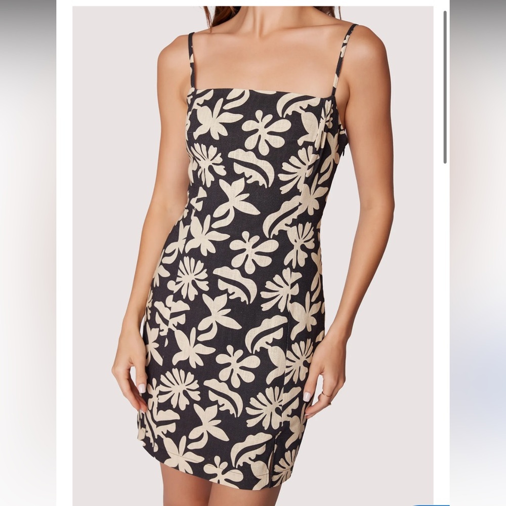 Lost + Wander Tropic Flair Mini Dress